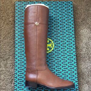 Tory Burch Rustic Brown Jolie Riding Boots